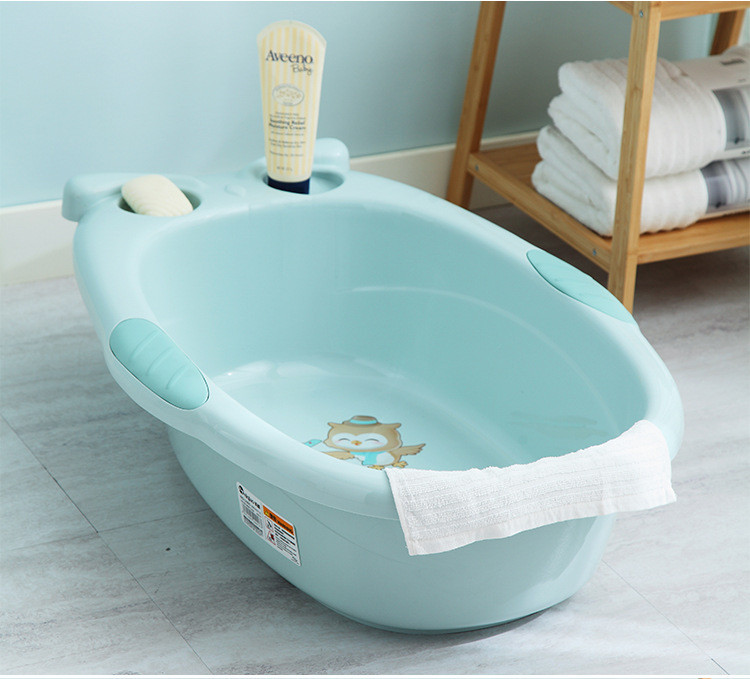 婴儿洗澡盆宝宝卡通浴盆新生幼儿童可坐躺家用大号沐浴盆小孩用品