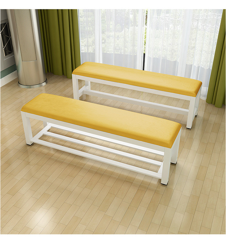 长条凳子软包长凳换鞋凳家用床尾凳更衣室健身房服装店沙发凳长凳