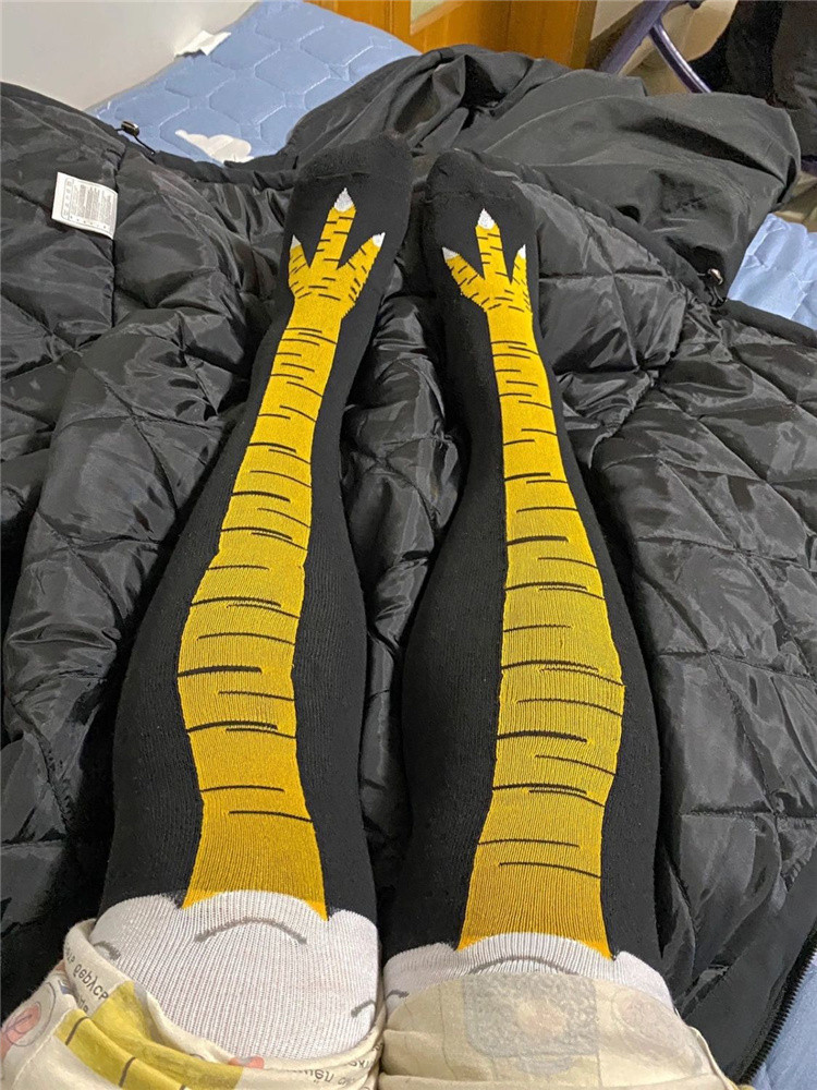 鸡爪袜搞笑个性鸡爪袜逼真鸡脚袜3d袜子生日礼物瑜伽袜