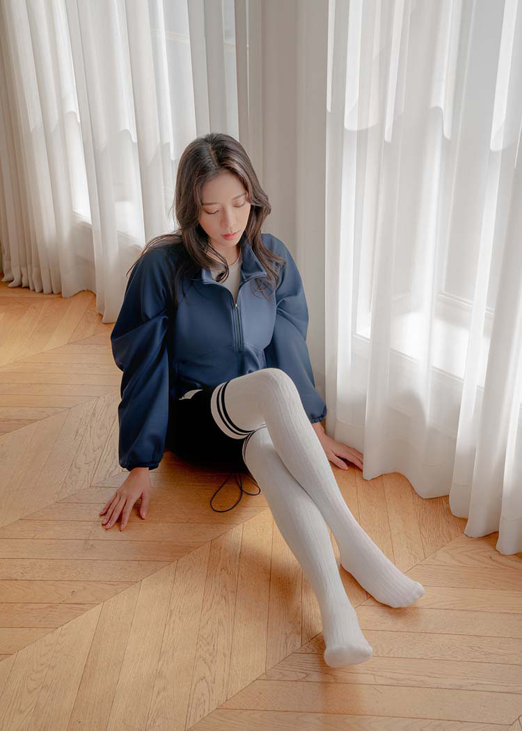 新品秋冬长筒裤袜女健身运动瑜伽袜 时尚过膝长袜舞蹈