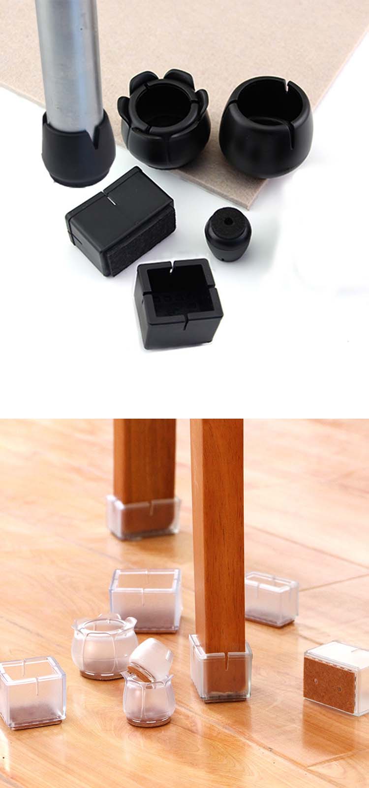 椅子脚套桌椅脚垫凳子腿保护套 凳子桌脚垫静音木地板耐磨椅脚套