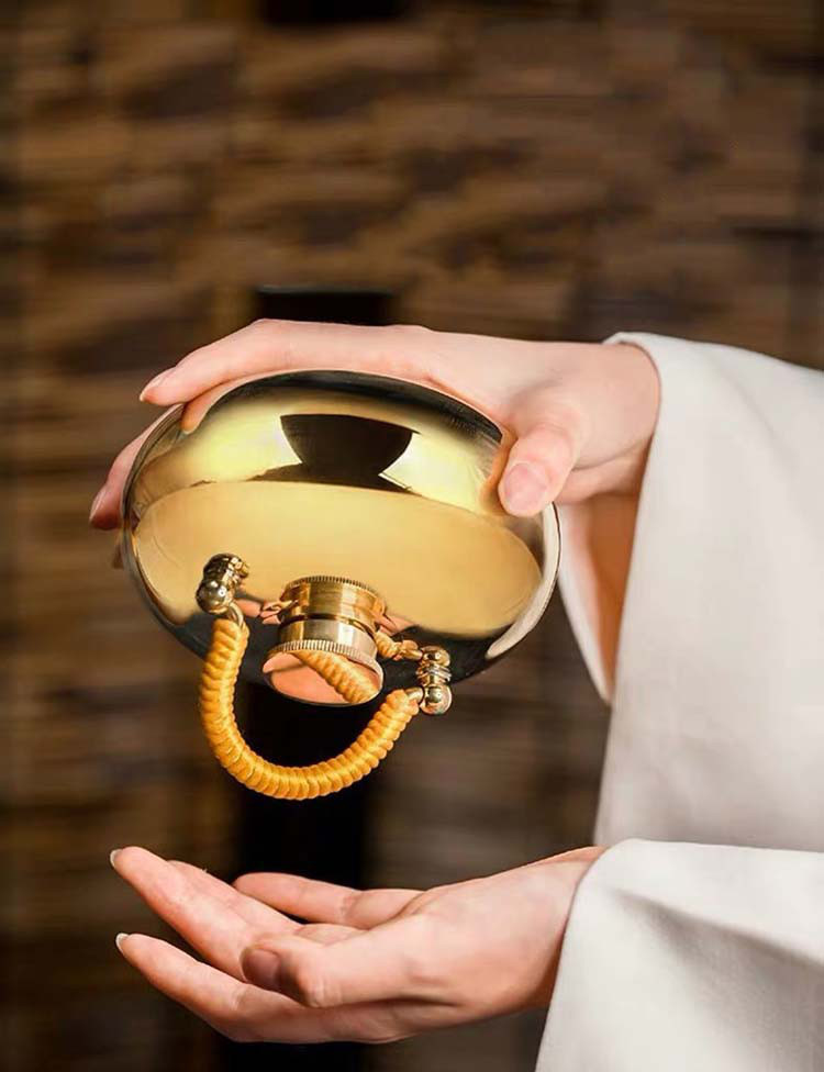 汤婆子加厚注热水袋暖手宝复古风暖手炉烫捂子按摩铜壶汤婆婆