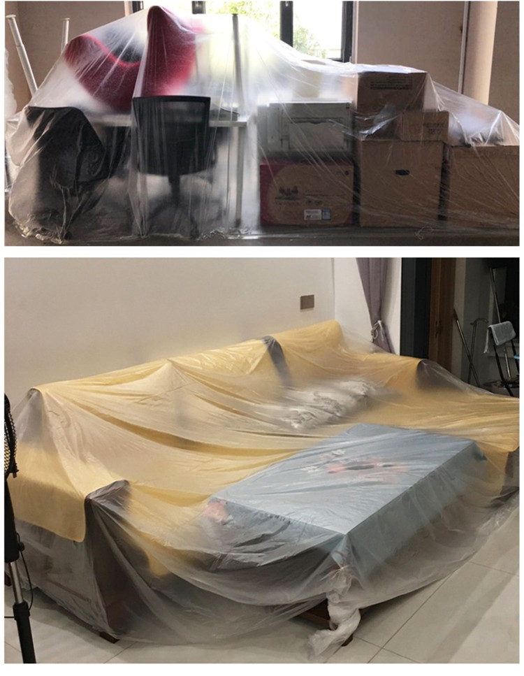 防尘膜遮盖防灰尘装修家具保护膜塑料布沙发盖布床遮灰家用一次性