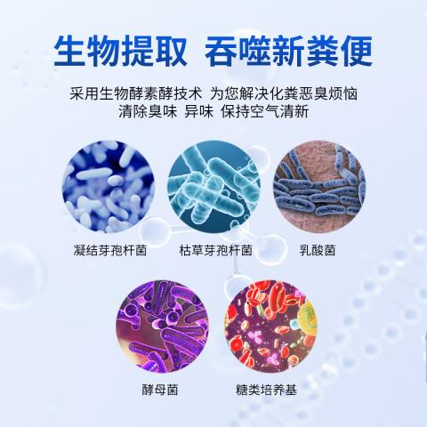 瓷露 化粪池溶解剂粪便大便分解剂下水道旱厕微生物融化除臭降解剂疏通 图片 4