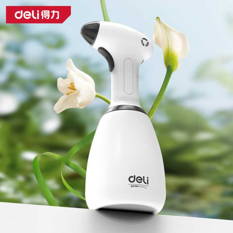 得力 电动喷壶浇花浇水喷雾器电动增压喷壶洗车家用园艺养花洒水壶
