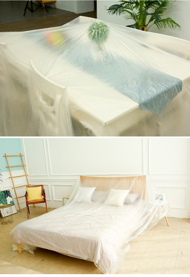 一次性家具防尘膜塑料膜装修防尘膜沙发床罩防尘布遮灰遮盖布家用