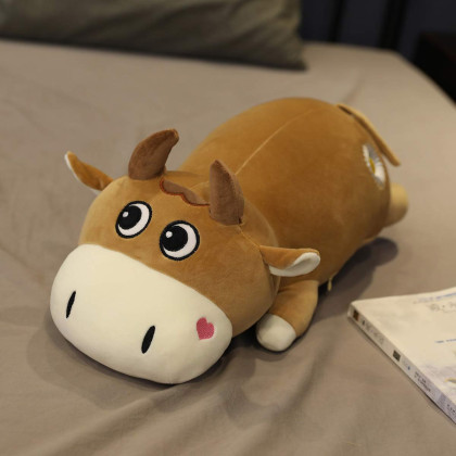 可爱牛牛公仔毛绒玩具大号布娃娃抱枕女生睡觉床上玩偶牛年吉祥物