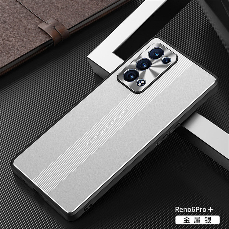 适用于opporeno6手机壳金属镜头全包6pro个性创意reno男款磨砂壳