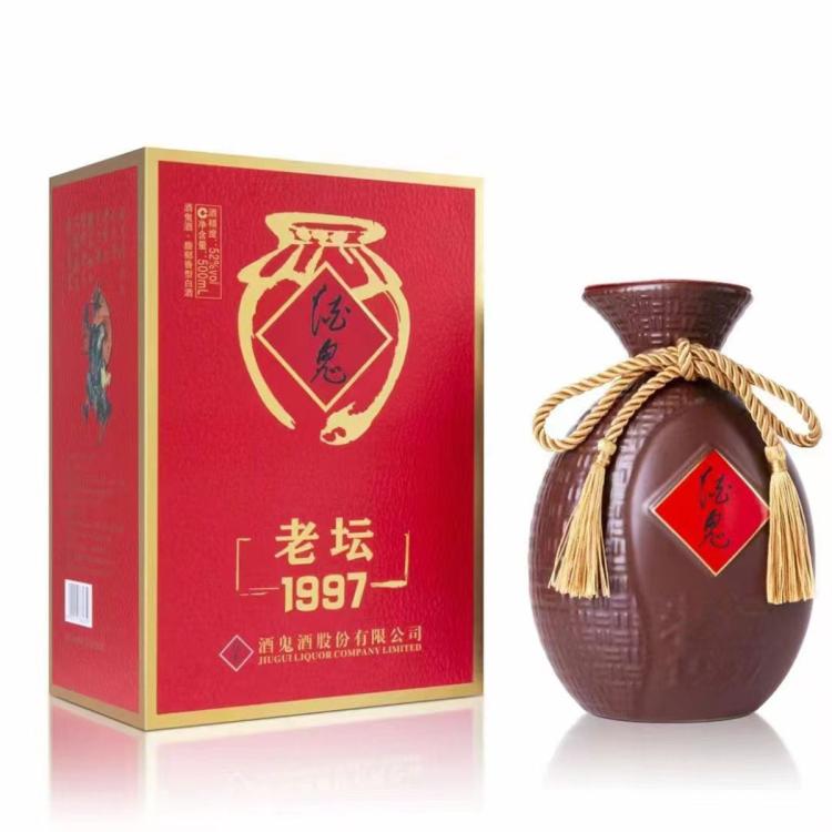 酒鬼 老坛1997馥郁香酒鬼酒52度500ml*6瓶整箱装白酒喜酒送礼