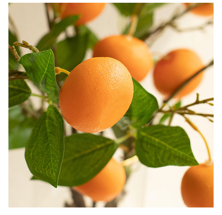 仿真花大吉金桔子装饰橘子果枝假花浆果实树枝客厅摆设花艺套装