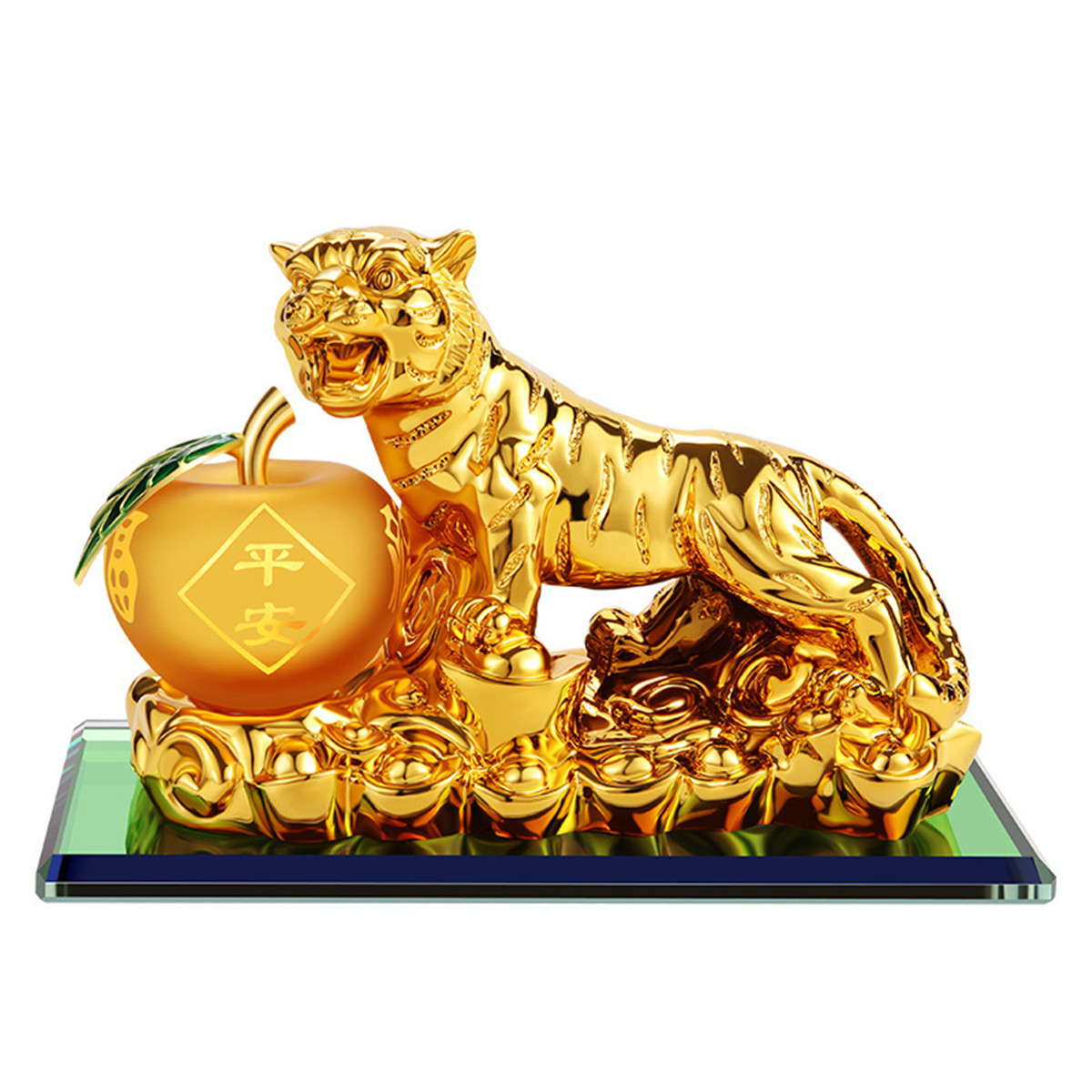 车内饰品汽车摆件创意停车牌高档老虎男士车装饰品车载香水中控台