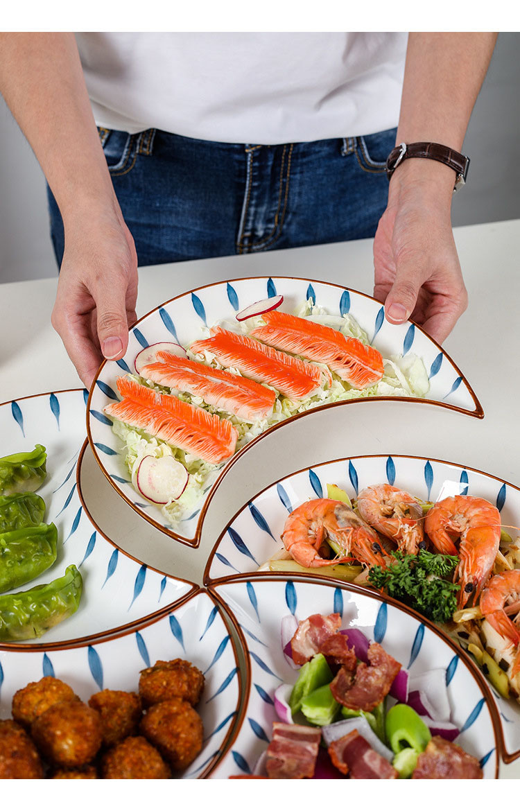 陶瓷拼盘组合网红创意团圆桌菜盘家用年夜饭日式餐具分餐拼盘套装