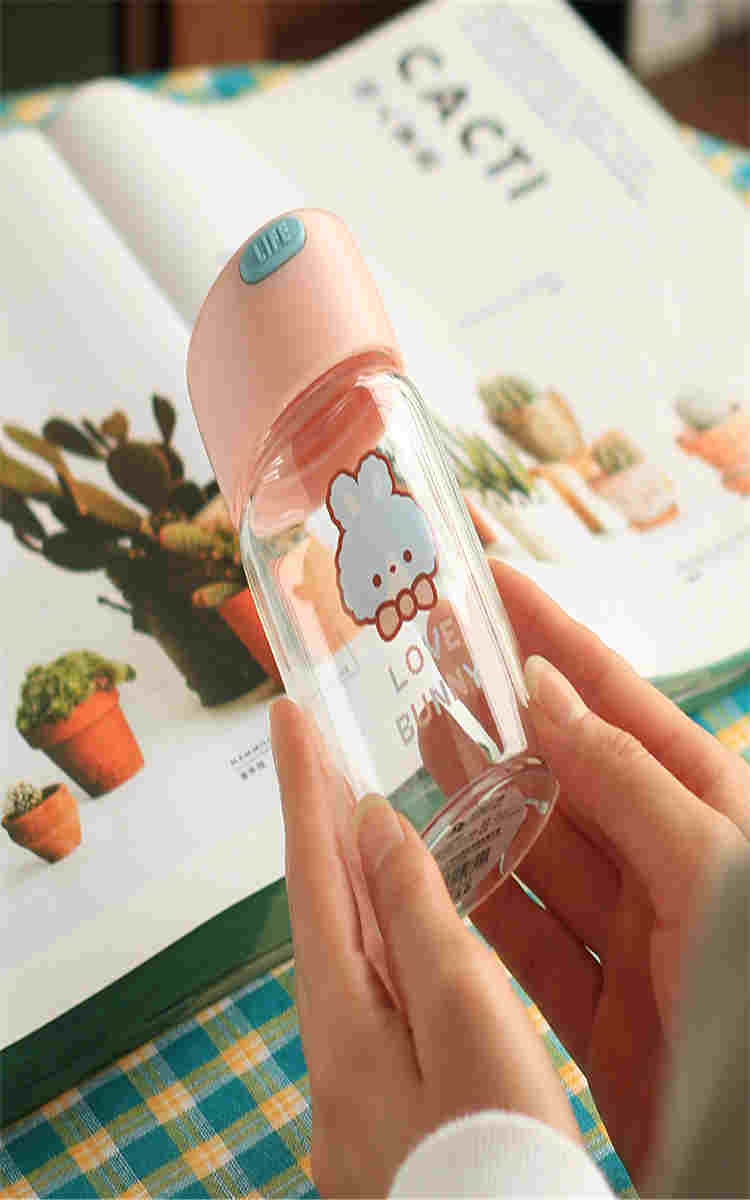 150ml玻璃杯可爱卡通小巧便携杯子玻璃杯便携