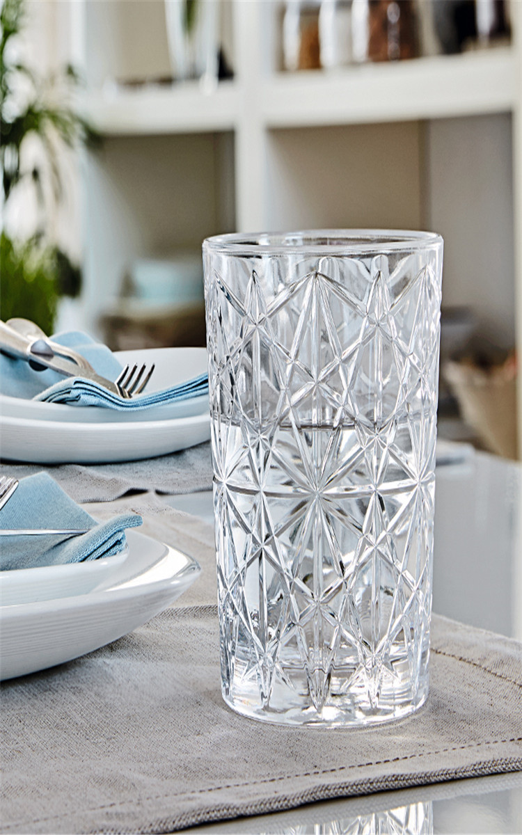 果汁杯水杯玻璃杯威士忌杯烈酒杯鸡尾酒酒吧刻花纹