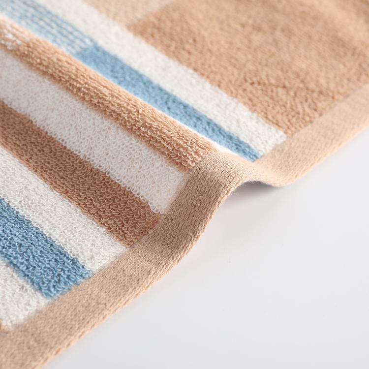 洁丽雅 长绒棉纯棉成人大毛巾全棉时尚条纹洗脸巾不易掉毛吸水加厚