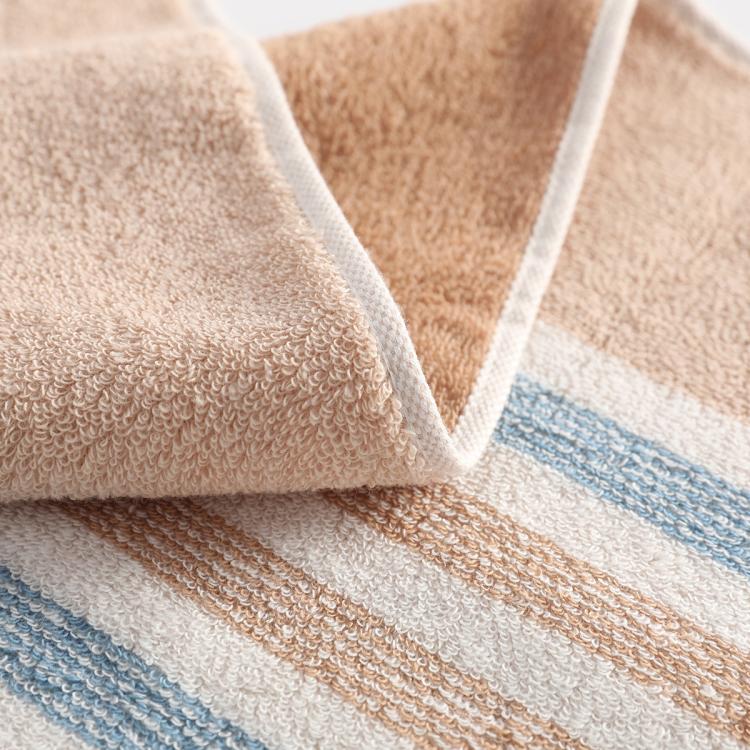 洁丽雅 长绒棉纯棉成人大毛巾全棉时尚条纹洗脸巾不易掉毛吸水加厚