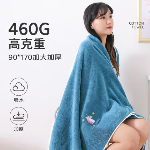 洁丽雅 浴巾单条装家用男女大毛巾吸水高级不易掉毛超大号裹巾毛毯 图片 3