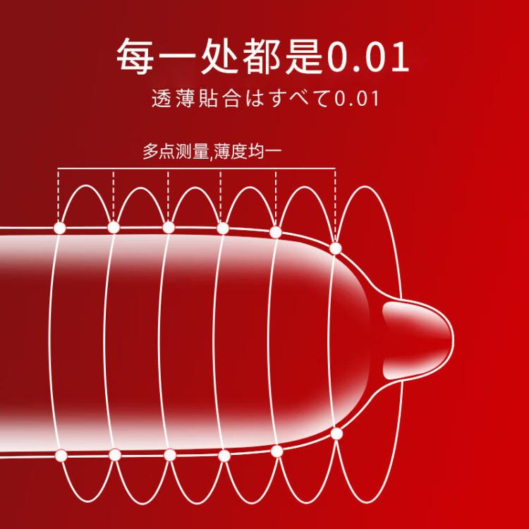 涩井 涩井001避孕套超薄0.01隐形男用玻尿酸安全套计生用品成人byt