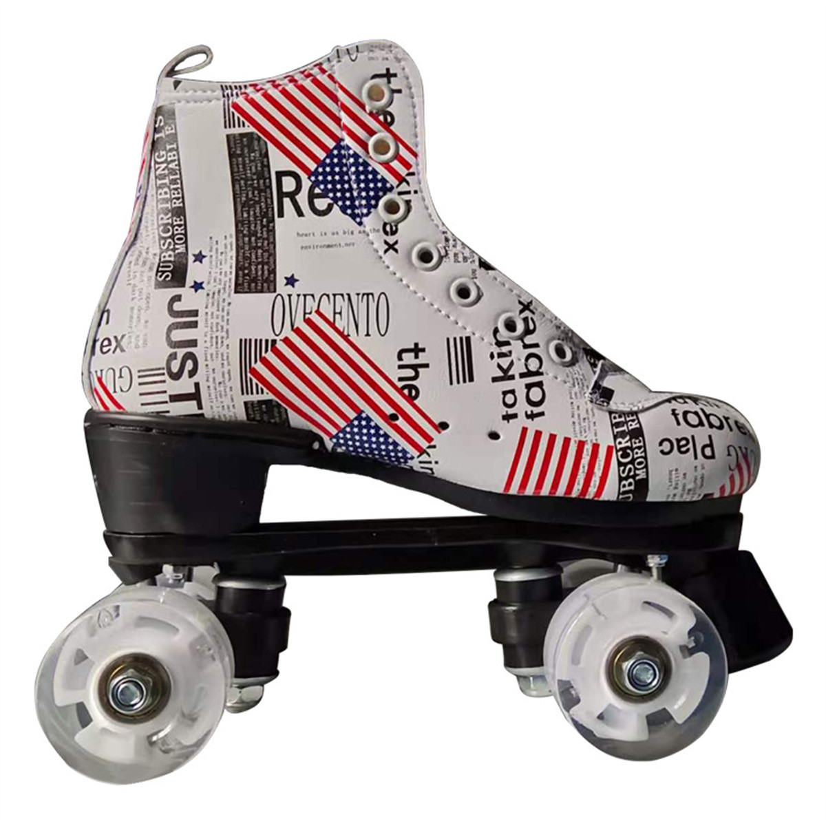 鞋面鞋底材质双排轮滑鞋男女成人通用款花样新款