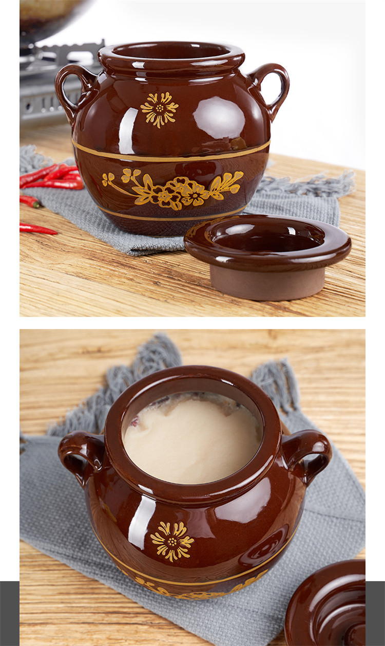 装猪油罐子家用陶瓷老式耐高温调味罐子荤土陶油缸带盖盐油坛子