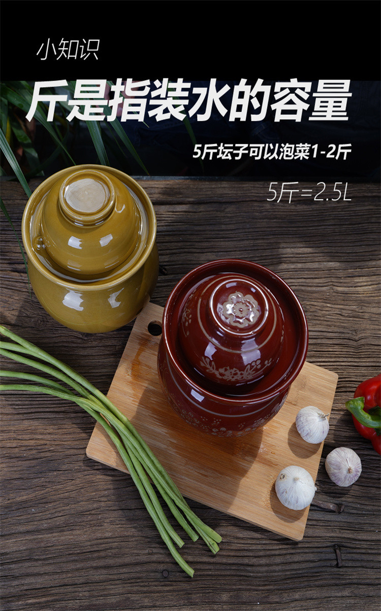 泡菜坛子小迷你小号陶瓷土陶1斤2斤3斤5斤家用腌菜的小缸罐霉豆腐