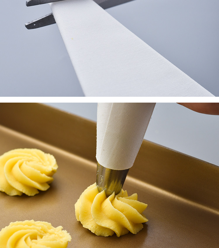 烘焙裱花工具加厚布裱花袋挤曲奇蛋糕裱花棉布可反复使用中号大号