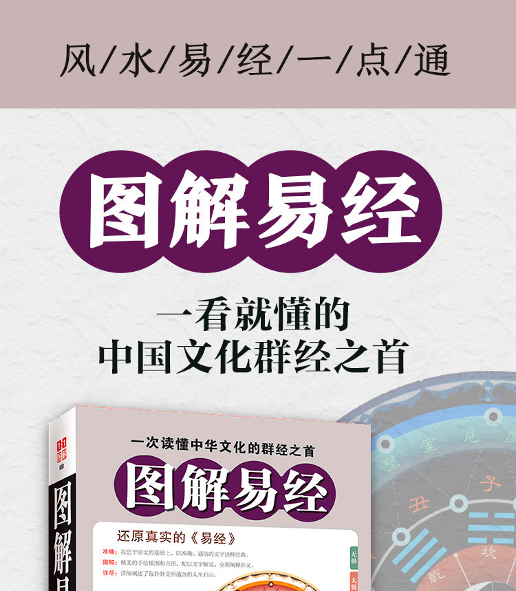 图解易经全书注解原版白话文版入门基础知识风水书国学书籍