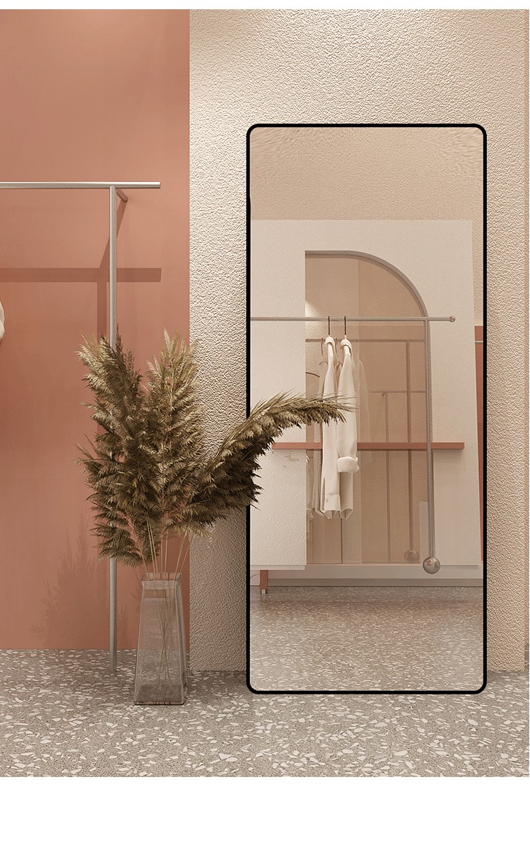 全身镜显瘦 服装店试衣镜落地美颜网红镜子穿衣镜家用轻奢拍照i