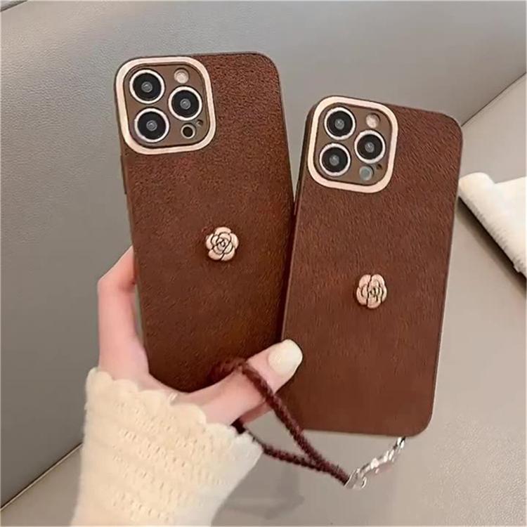 CYKE 山茶花手绳适用苹果14手机壳15新款iPhone13promax全包12女潮 图 3