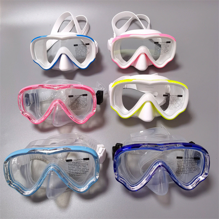 儿童潜水镜套装干式呼吸管硅胶潜水眼镜面镜小脸型面罩