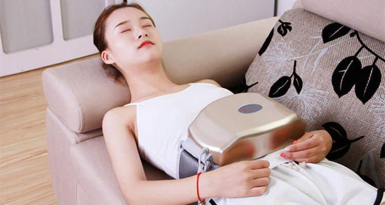 腹部按摩仪多功能**暖胃护巢护理器揉捏肚子腰部震动腰带按摩器