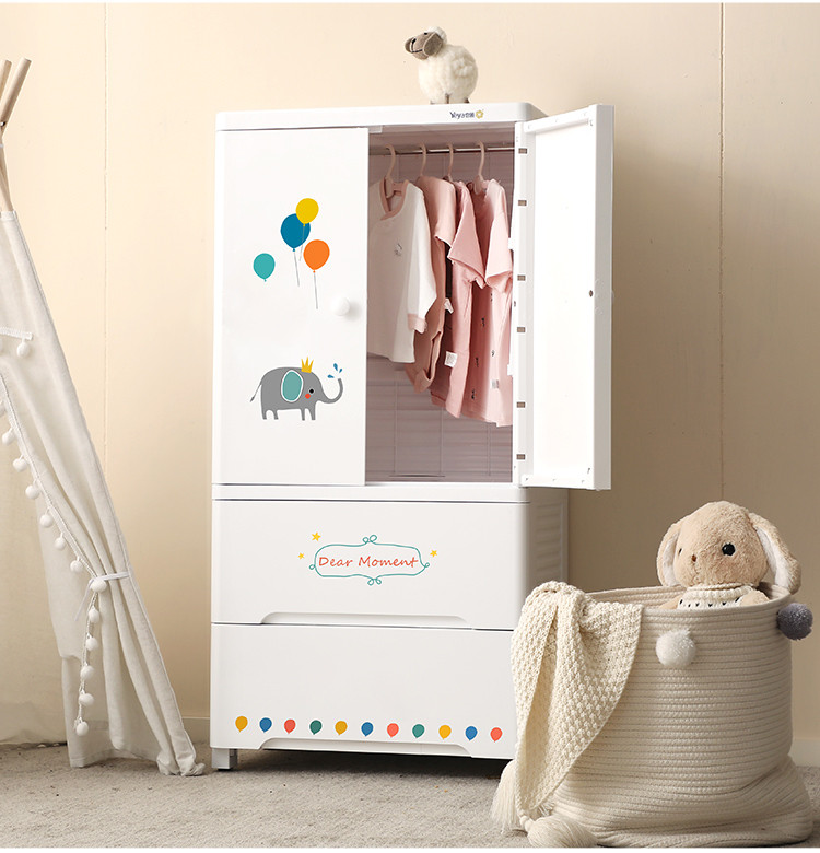 儿童衣柜 收纳柜抽屉 式宝宝衣柜储物柜塑料柜衣服收纳箱五斗柜