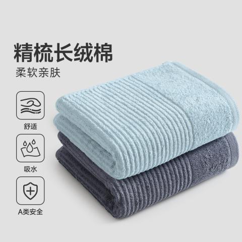 洁丽雅 新疆长绒棉毛巾100%棉吸水不易掉毛洗脸巾家用成人情侣柔软擦脸巾 图片 1