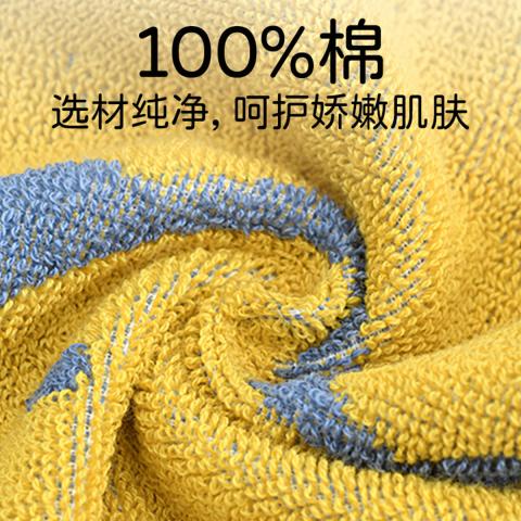 洁丽雅 【100%纯棉】儿童熊猫毛巾全棉卡通洗脸巾童趣小方巾柔软吸水面巾 图片 6
