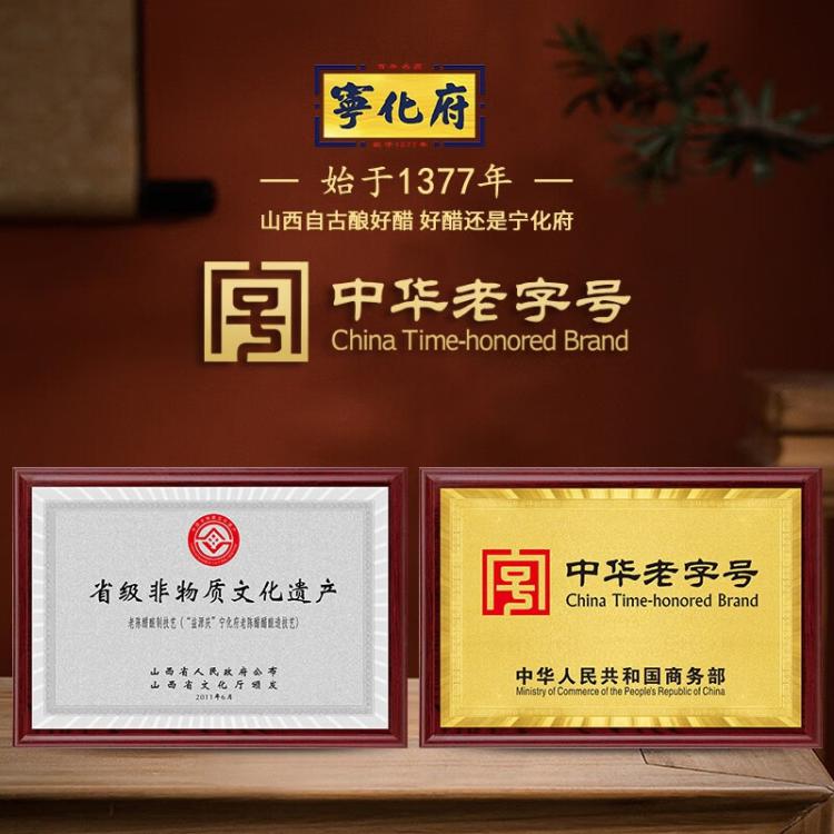 宁化府 【非遗】山西宁化府老陈醋精酿2.4L正宗山西特产含醋漏斗两件套