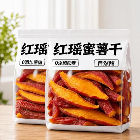 春江月 红瑶红薯干地瓜干无添加糖农家自制烤番薯干低脂零食小吃健康早餐 图片 1
