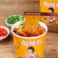 嗨吃家 酸辣粉/宽粉105gx6桶装 红薯粉丝米线夜宵泡面方便速食品整箱 图片 3