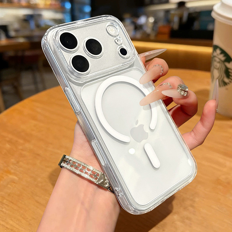优思顿 适用苹果18promax手机壳iphone17新款17透明18pro磁吸16全包防摔