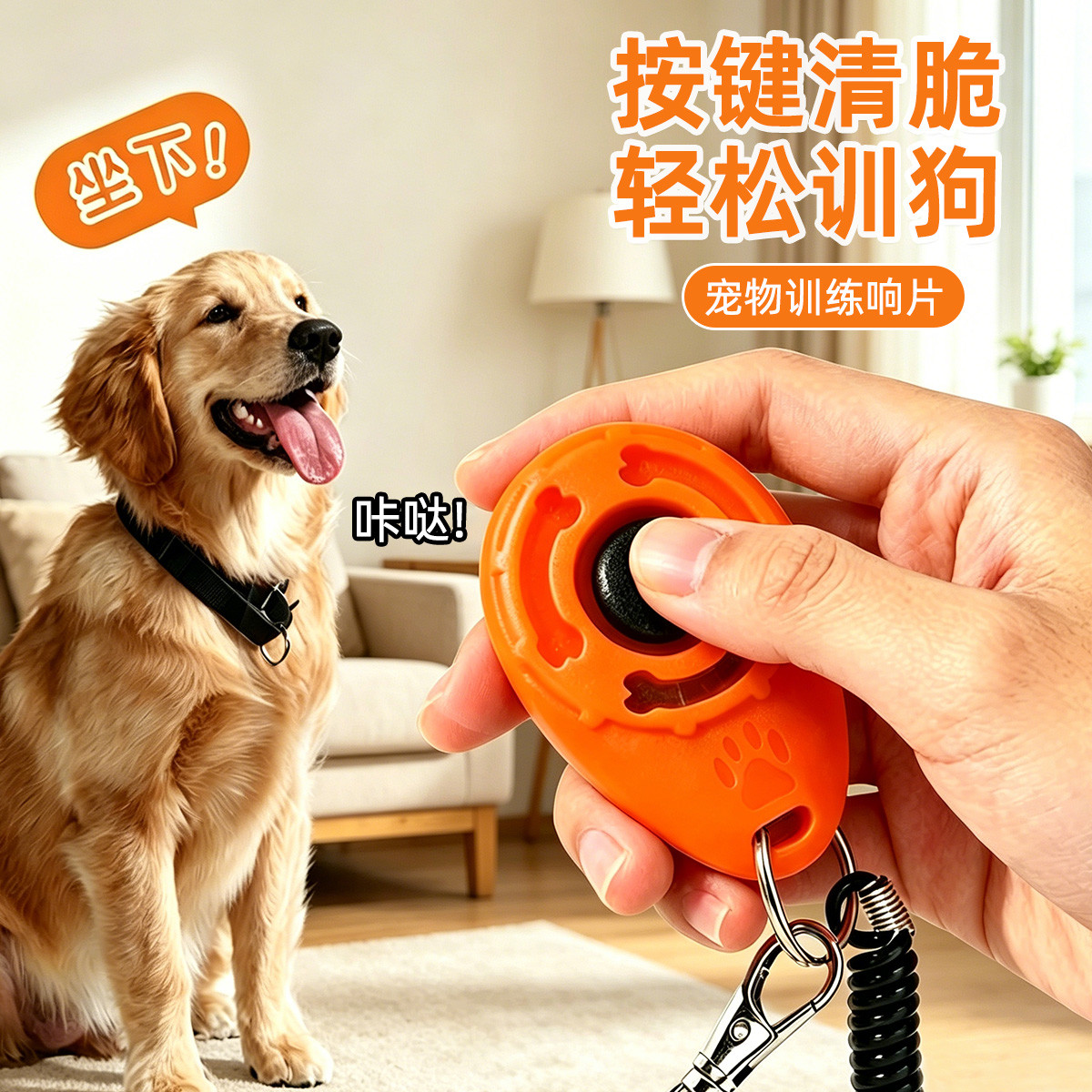 贝倍趣 【训狗教程】响片训狗器宠物猫狗训练行为动作语言训练狗训猫工具