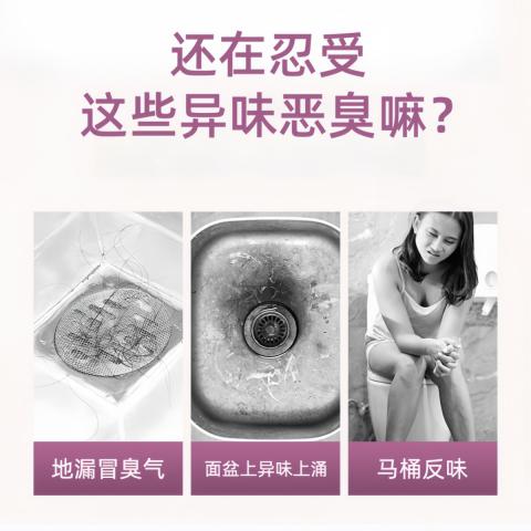 PISSA 【两瓶装】下水道除臭剂养护管道除异味卫生间地漏防飞虫除味留香 图片 4