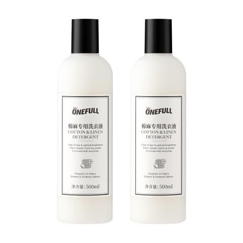 ONEFULL 棉麻衣物专用洗衣液深层去渍留香亚麻苎麻洗涤剂麻料衣物中性清洗 图片 8