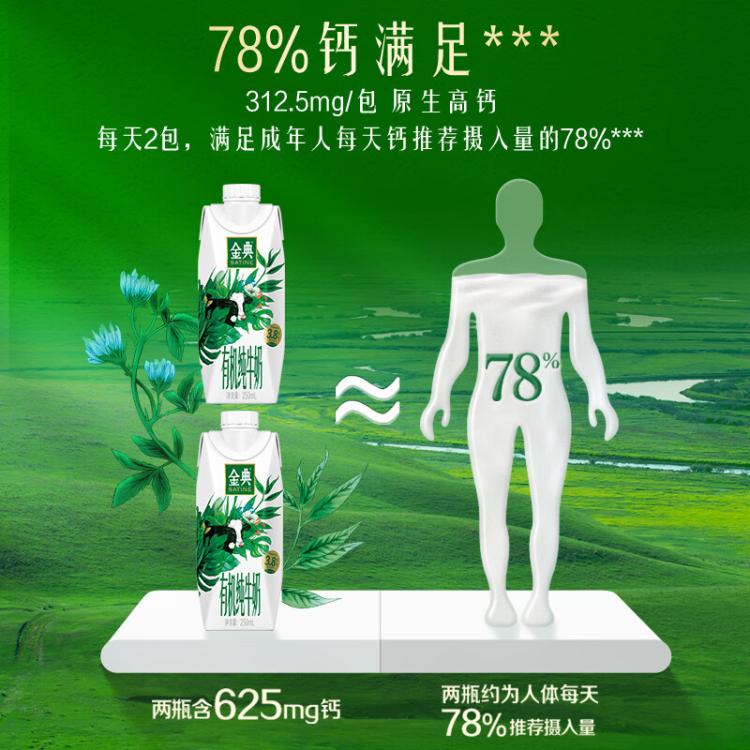 金典 【7月产】金典有机纯牛奶梦幻盖20盒x250ml早餐牛奶春节过年送礼 图 5