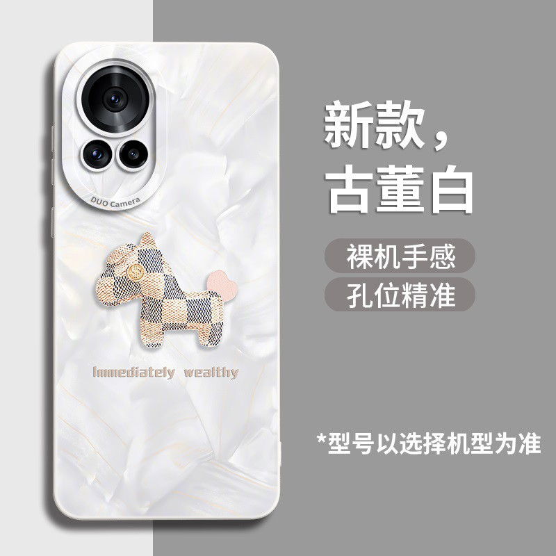 GGUU 适用华为nova15ultra手机壳12活力版保护套14pro洛可可格纹小马