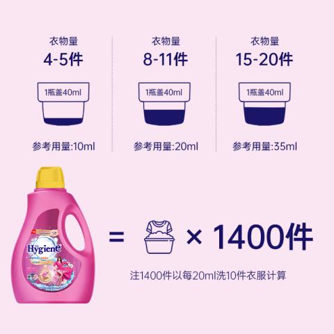 喜净 【甜美花香】hygiene香氛洗衣液泰国进口持久留香去污渍机/手洗 图片 7