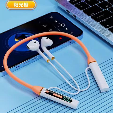 影巨人 【AI智能语音】新款蓝牙耳机挂脖式超长续航智能数显适用华为苹果 图片 6