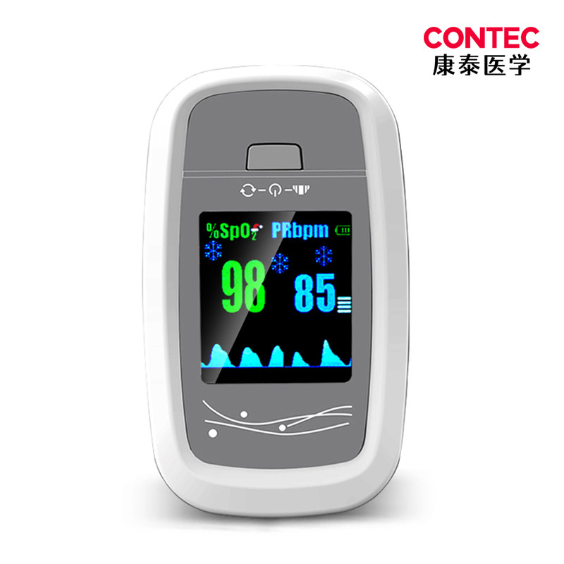 CONTEC 康泰血氧仪指夹式家用手指尖血氧饱和度脉搏检测指脉氧医用氧饱夹
