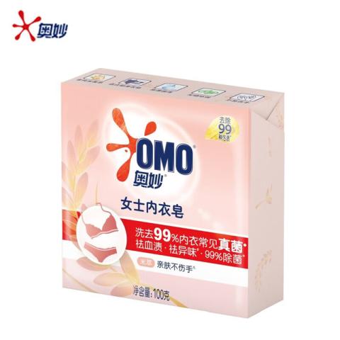 奥妙 【茶树+米粹】女士内衣皂祛血渍茶树精油亲肤温和除菌100g*6块 图片 4