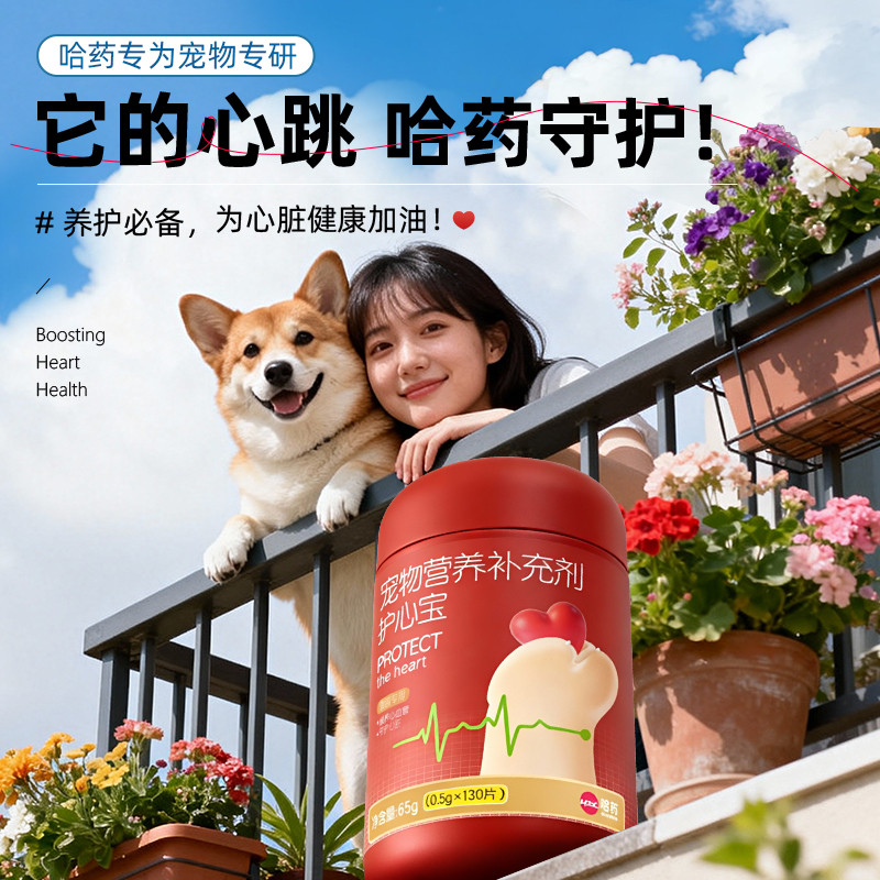 哈药 护心宝养心辅酶狗狗q10宠物犬用猫用保护心脏健康