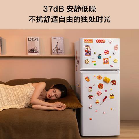 TCL  116升迷你双门白色小冰箱宿舍租房小型节能冰箱 图片 9