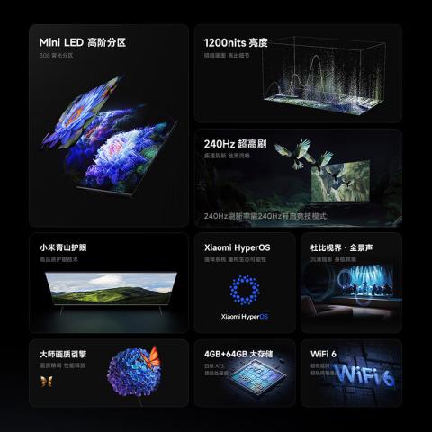 小米 miniled电视 S55/65/75/85英寸液晶4K超清Mini LED家用客厅 图片 2